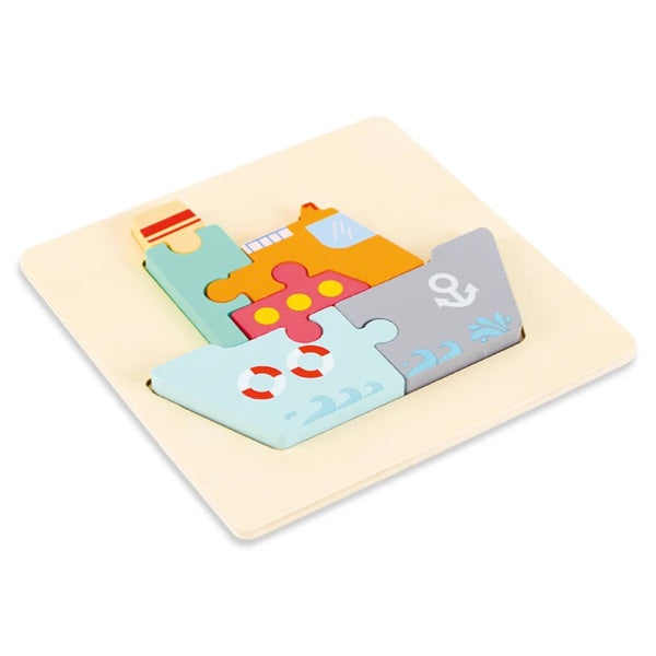 3D Kinderpuzzle aus Holz "Putzi"