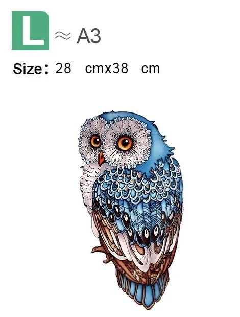 KidsPlay Holzpuzzle "Eule" A3 / A5