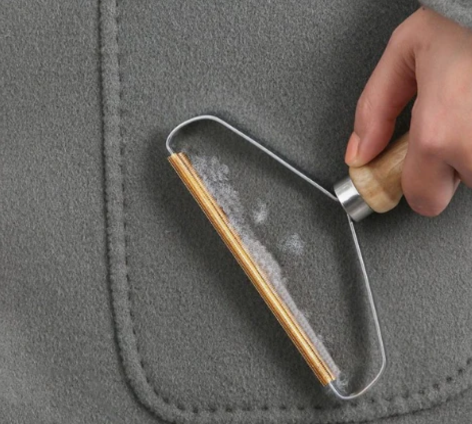 Holz Fusselbürste, Fusselentferner von Tierhaaren für Kleidung, Teppich, Möbel