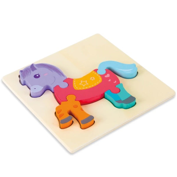 3D Kinderpuzzle aus Holz "Putzi"