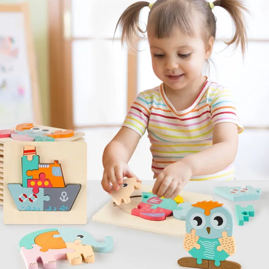 3D Kinderpuzzle aus Holz "Putzi"