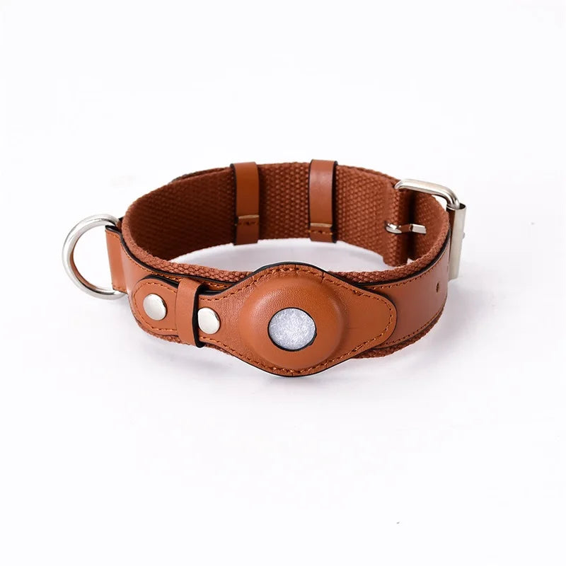 AirTag Hundehalsband Leder