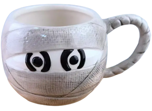 Halloween Tasse Kürbis, Mumie, Katze