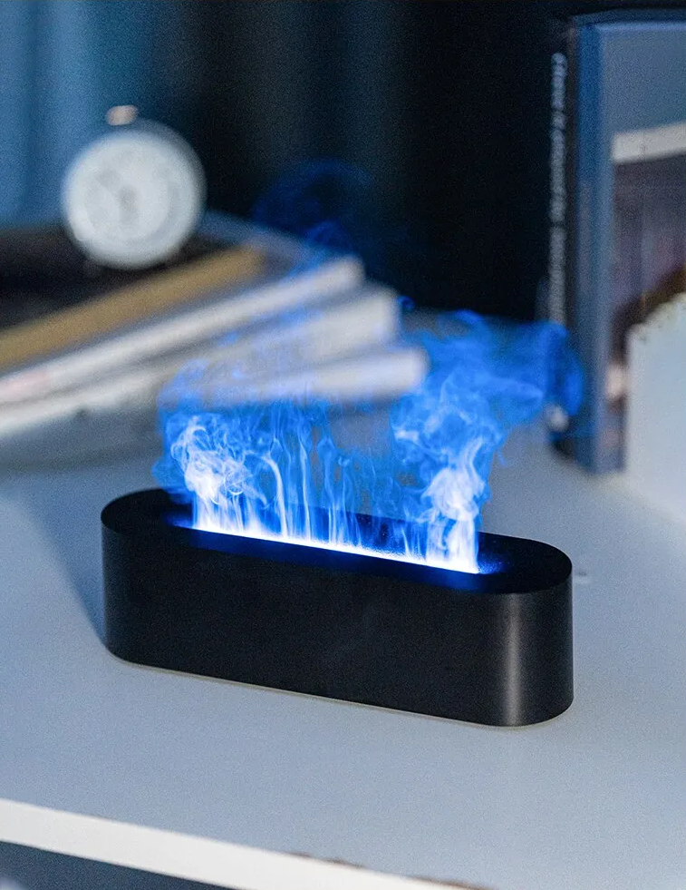 Luftbefeuchter mit LED Kaminflamme Deluxe Fire & Air