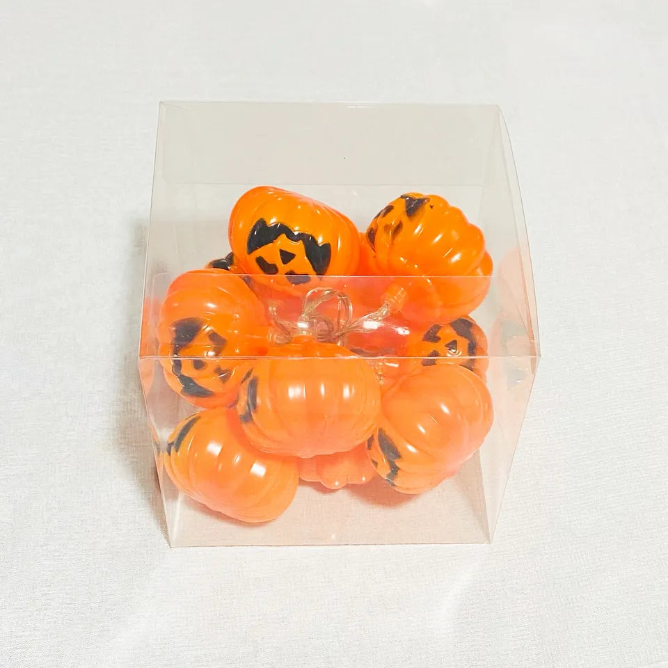 Halloween Lichterketten Geist, Totenkopf, Kürbis