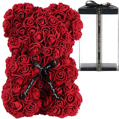 Teddybär aus Rosen zum Valentinstag
