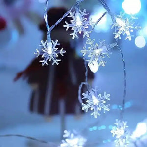 LED Lichterkette Schneeflocke
