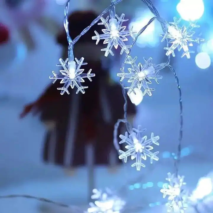 LED Lichterkette Schneeflocke
