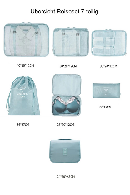 Deluxe Reisetaschen Organizer 7er Set