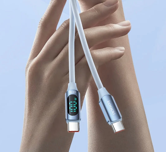 TELUXE USB C-C Schnellladekabel 100W (PD) Silikon