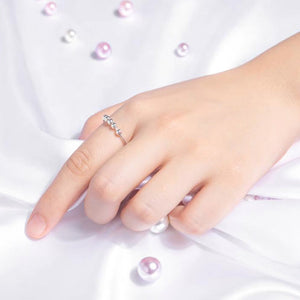 Lady flower sales ring swarovski