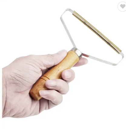 Holz Fusselbürste, Fusselentferner von Tierhaaren für Kleidung, Teppich, Möbel