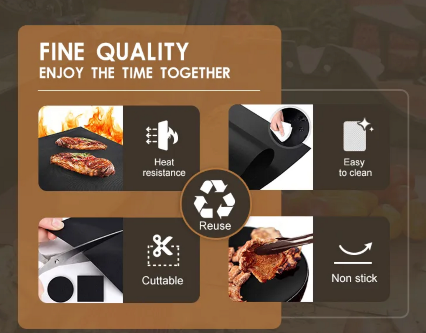 Antihaft Grillmatte hält deinen Grill sauber und liefert das optimale Grillergebnis