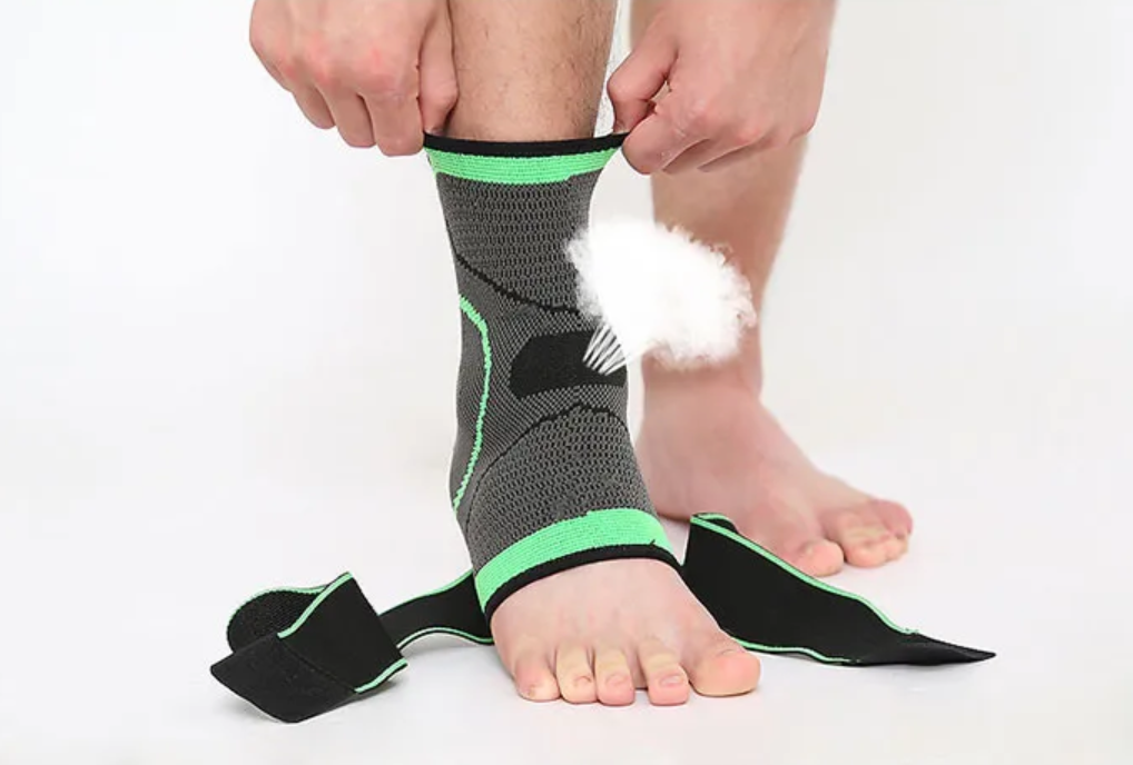 Knöchel Sprunggelenk Bandage gegen Schmerzen und laufen wie auf Wolken