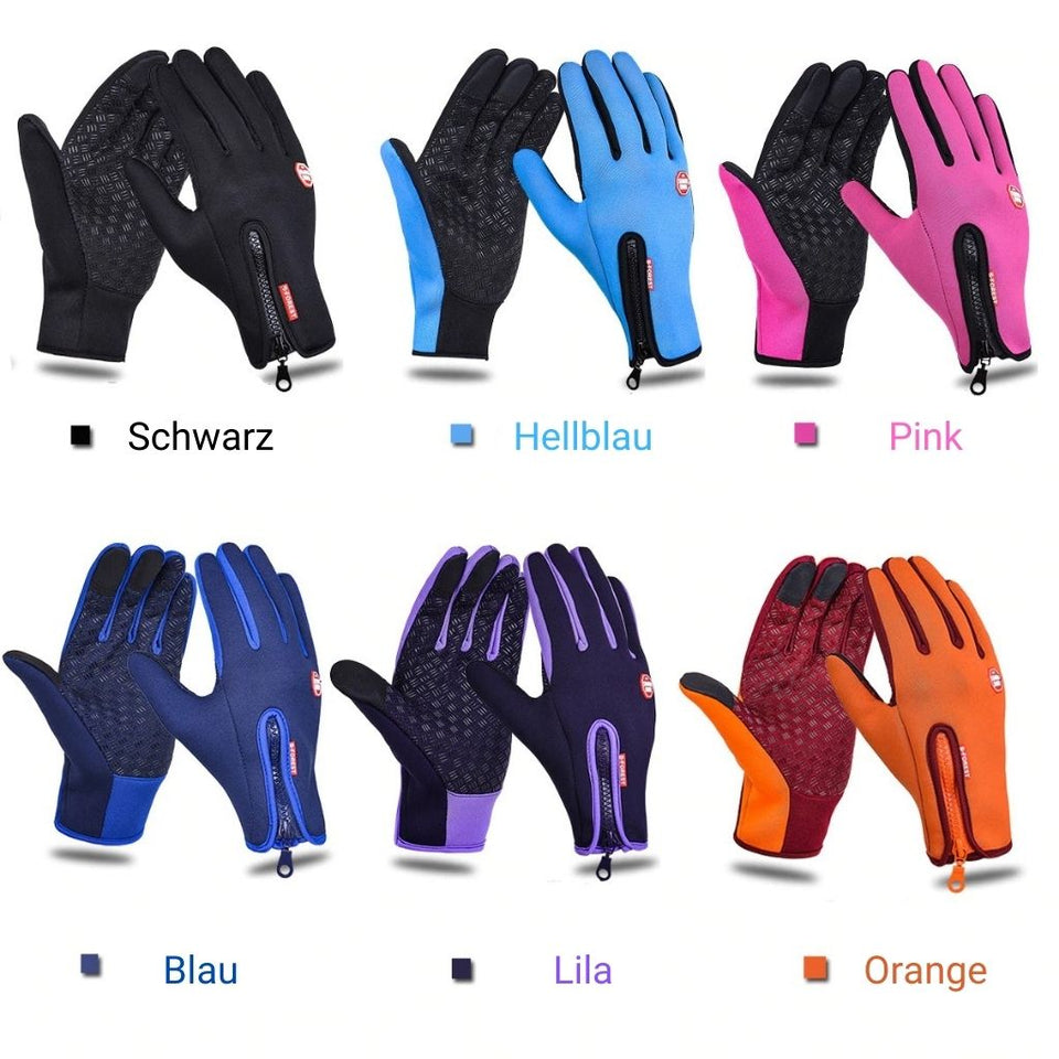 Winter Fahrradhandschuh - Thermohandschuh mit Touchscreen Funktion