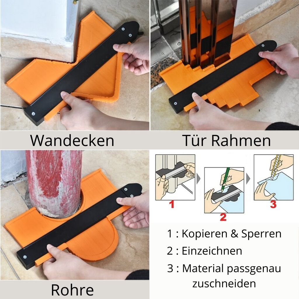 Deluxe PRO Konturenlehre - mit Schloss